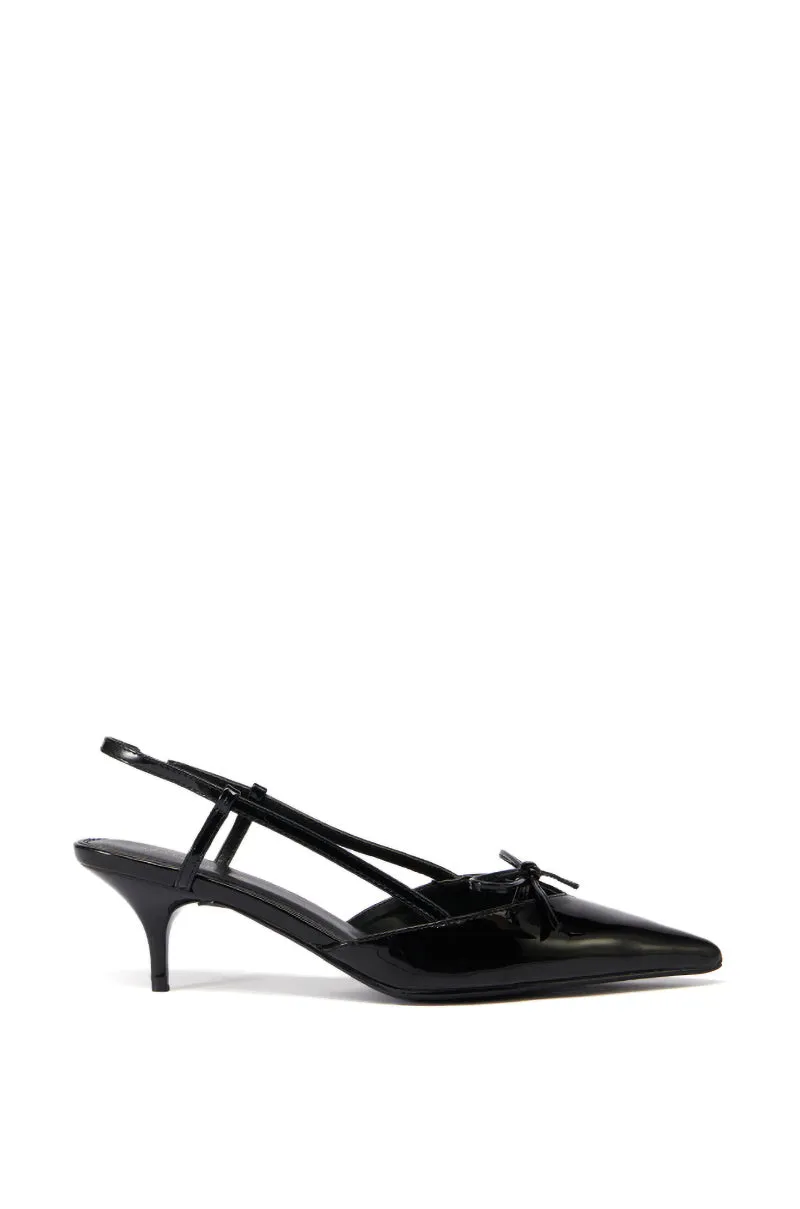 AZALEA WANG CORDIS BLACK SLINGBACK PUMP