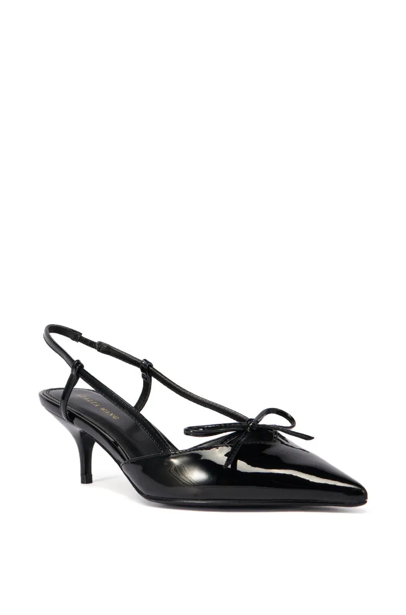 AZALEA WANG CORDIS BLACK SLINGBACK PUMP