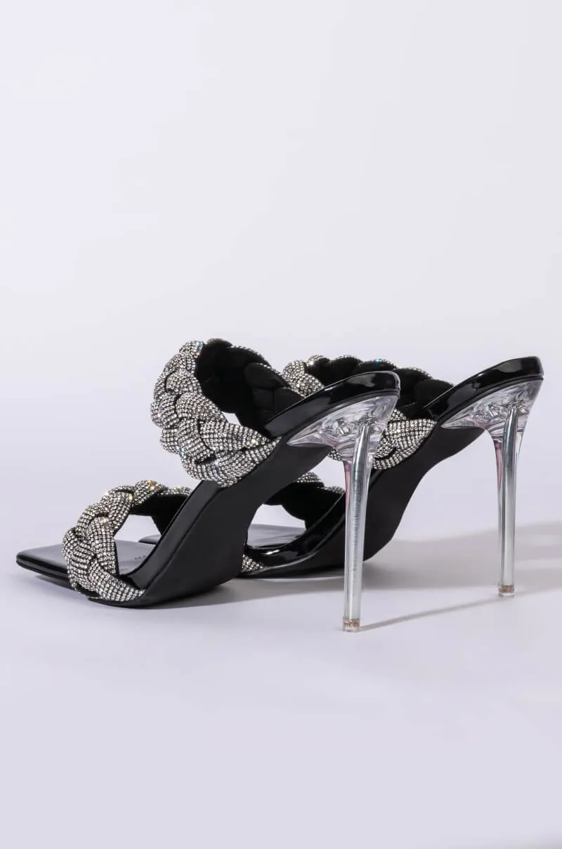 AZALEA WANG IT WAS ALL A DREAM STILETTO SANDAL IN BLACK