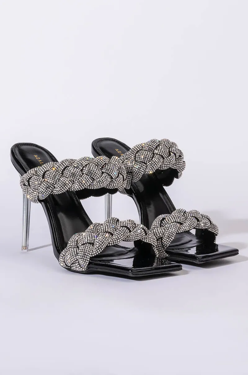 AZALEA WANG IT WAS ALL A DREAM STILETTO SANDAL IN BLACK