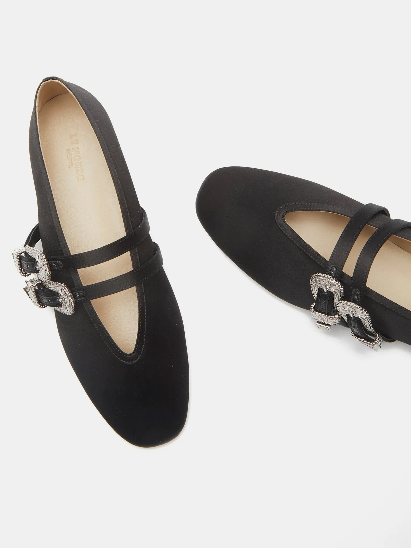 Ballet Claudia Slipper / Black Satin