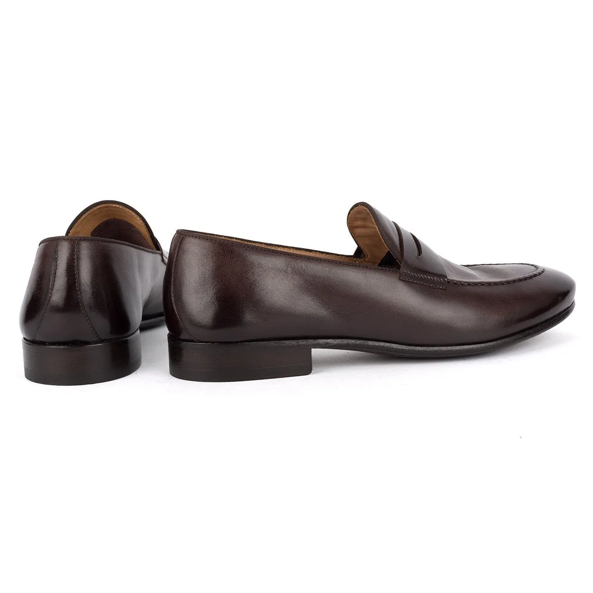 BRIAN 61011<br>Dark brown horse loafers