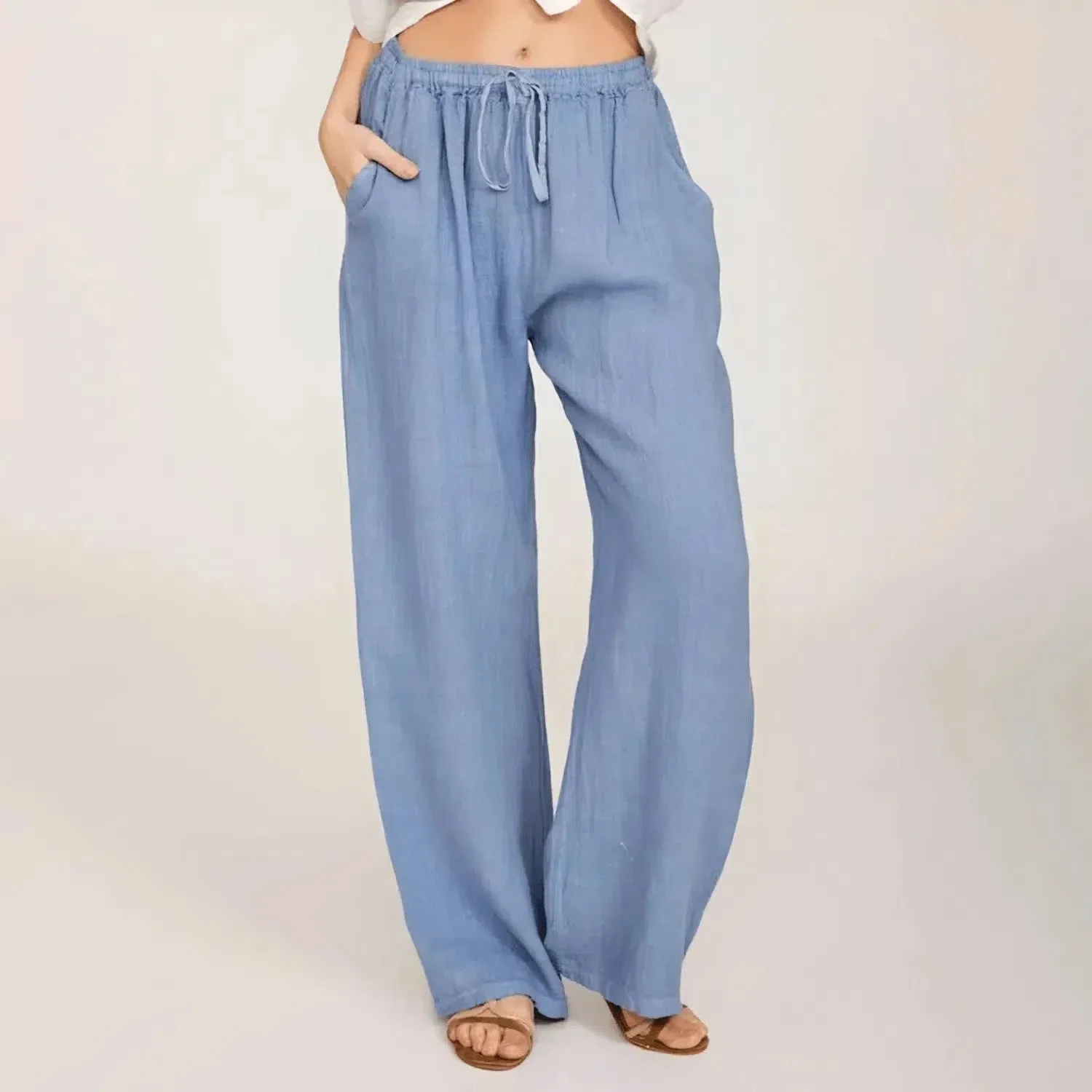 Camora – Loose fit – Linen trousers