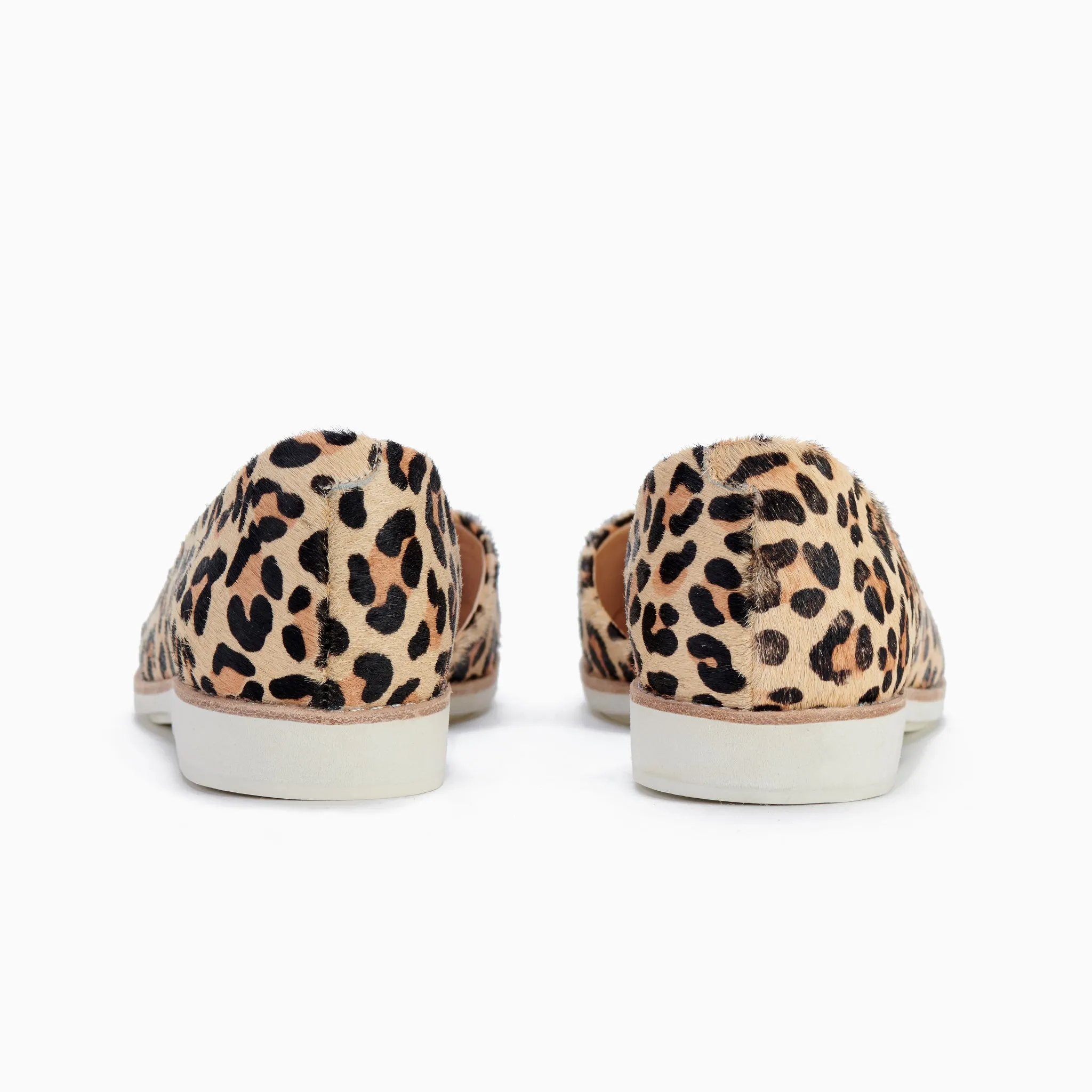 Derby D'Orsay Camel Leopard