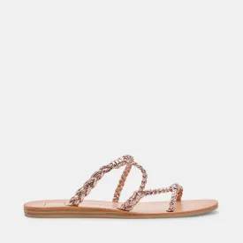 DION SANDALS ROSE GOLD METALLIC STELLA