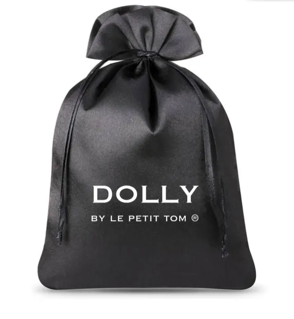 DOLLY by Le Petit Tom ® BABY BALLERINAS WITH RIBBONS black