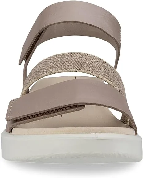 Ecco Women's Flowt Strappy Sandal (Grey Rose Metallic)