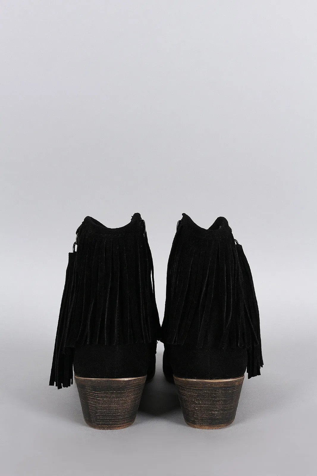 Fringe Tassel Ankle Bootie