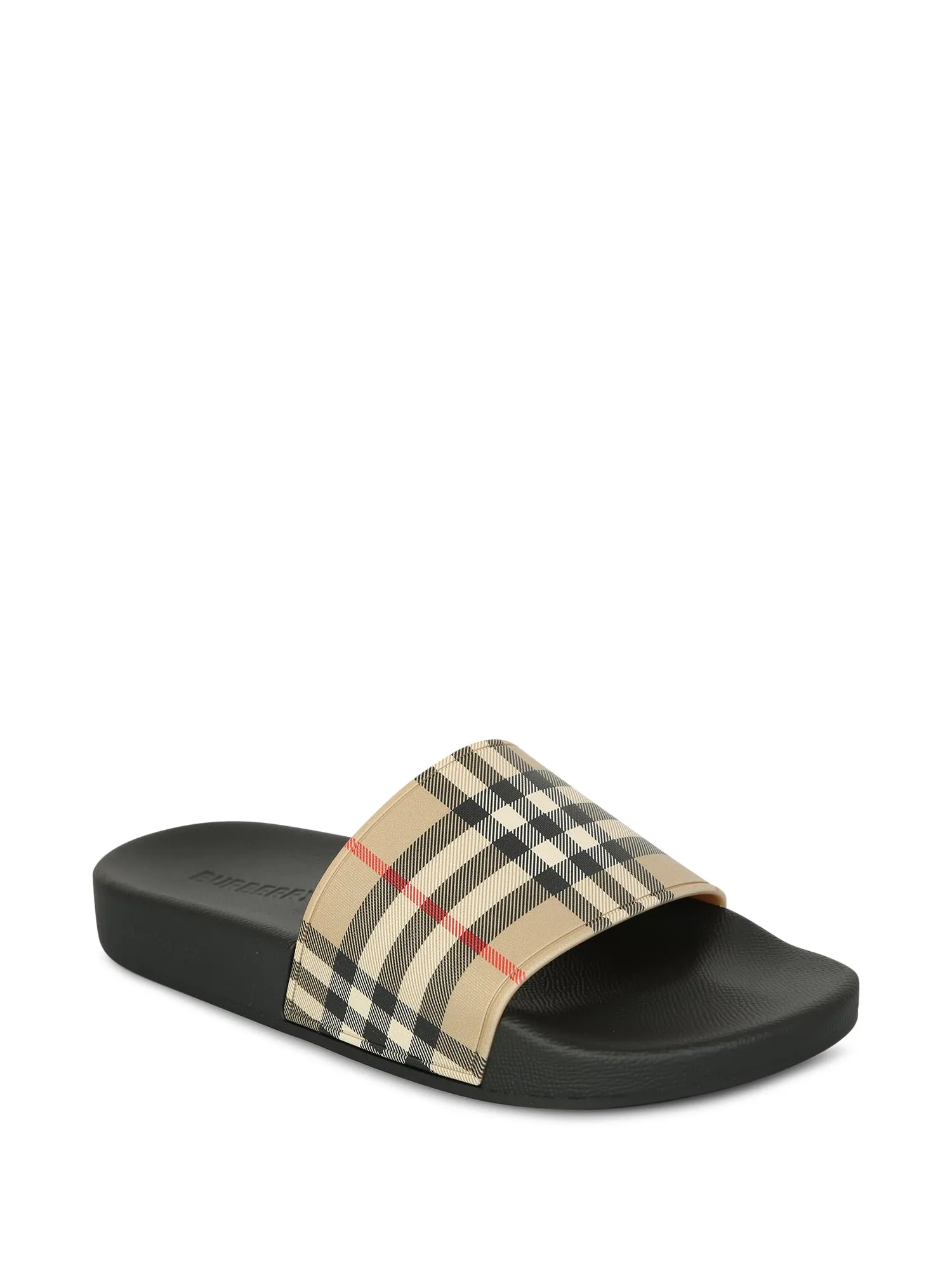 Furlei check beige slides