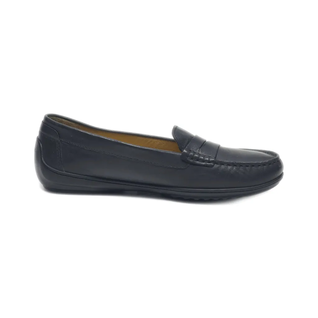 Geox Loafers Leather Black Colour For Women