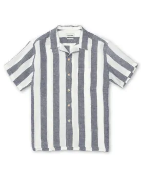 Havana Short Sleeve Shirt Mortimer Blue/White