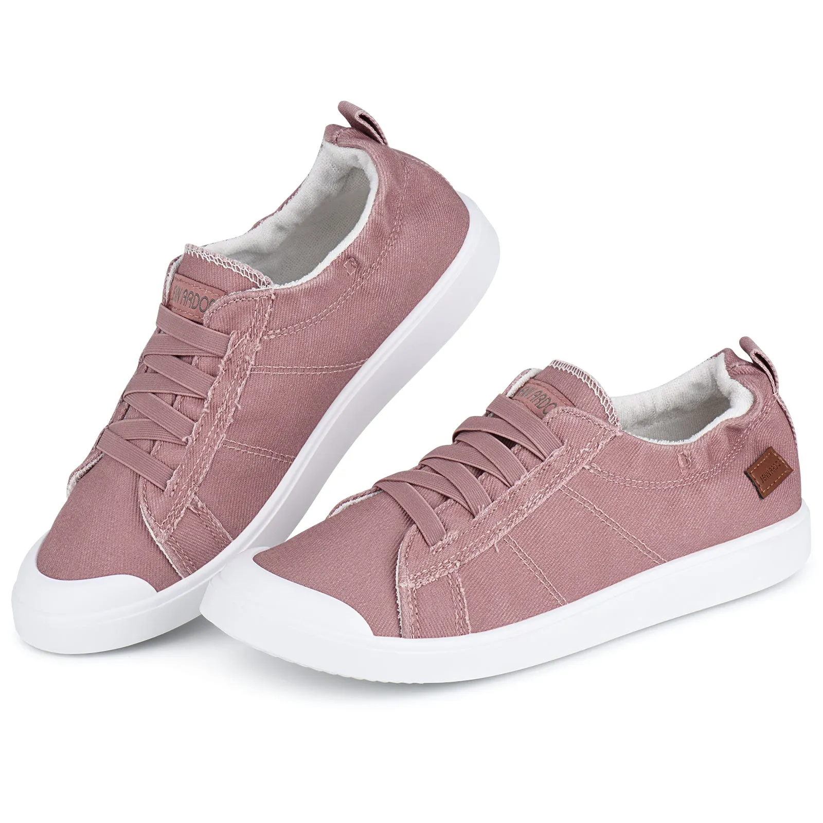 JENN ARDOR Women's Canvas Slip-on Sneakers: Comfortable Casual