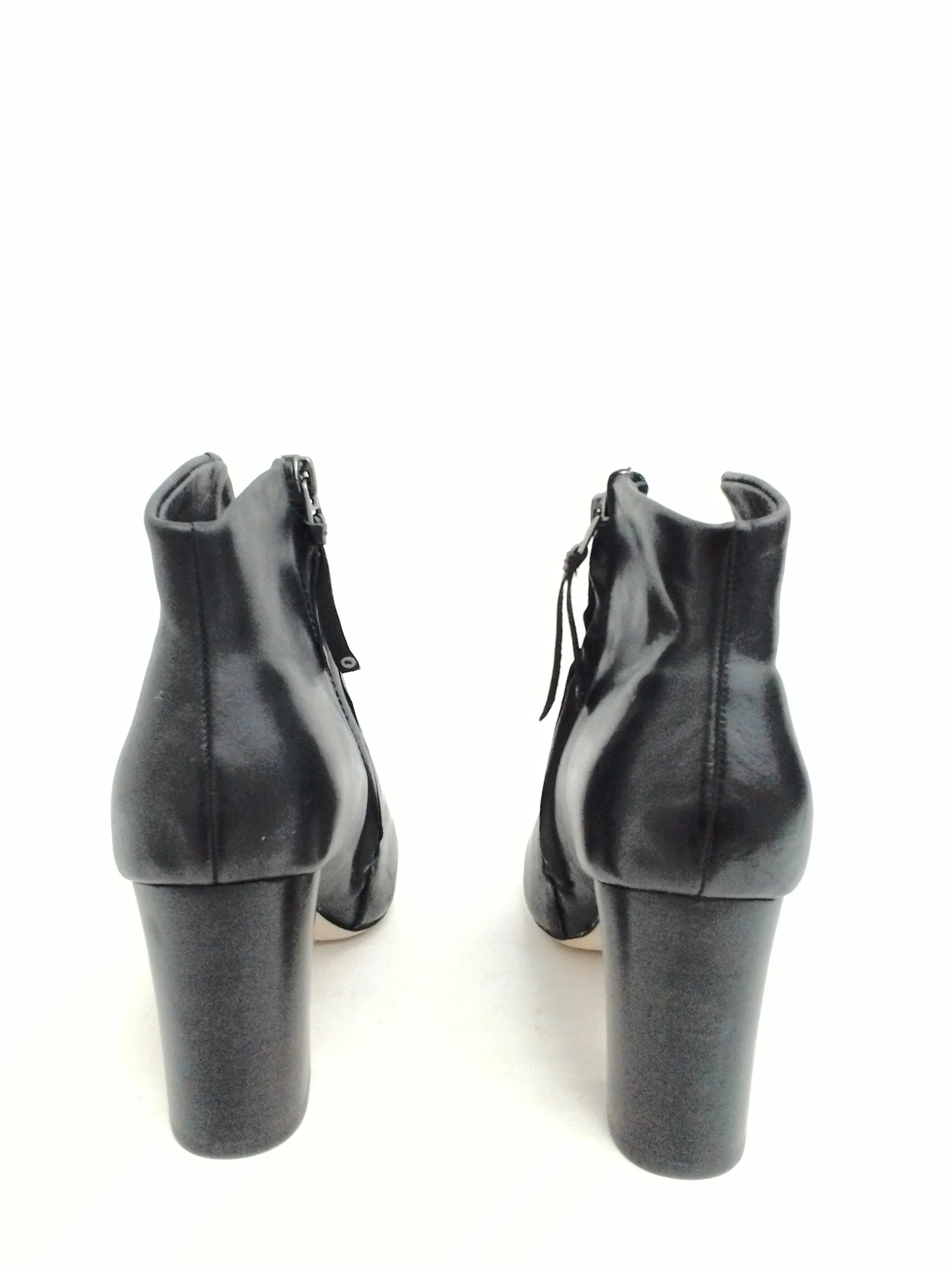 Lucca Lane Women's Alyce Black Leather Booties Size 7.5 M