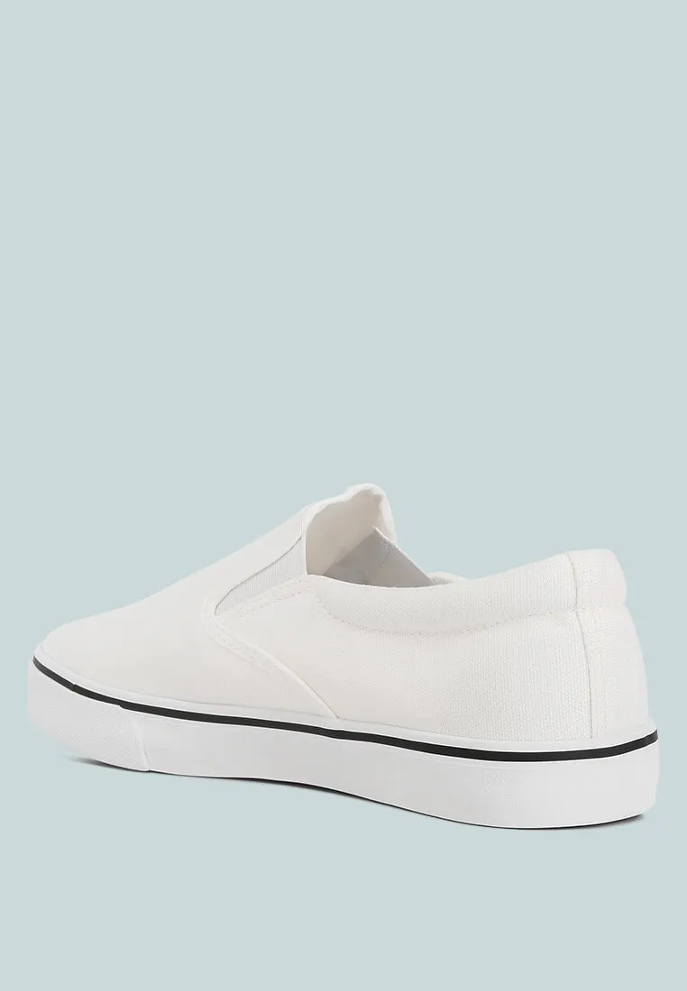 Merlin Canvas Slip On Sneakers