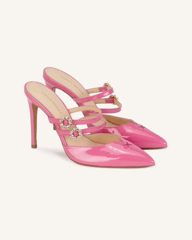 Natalie Pink High-Heel Mule