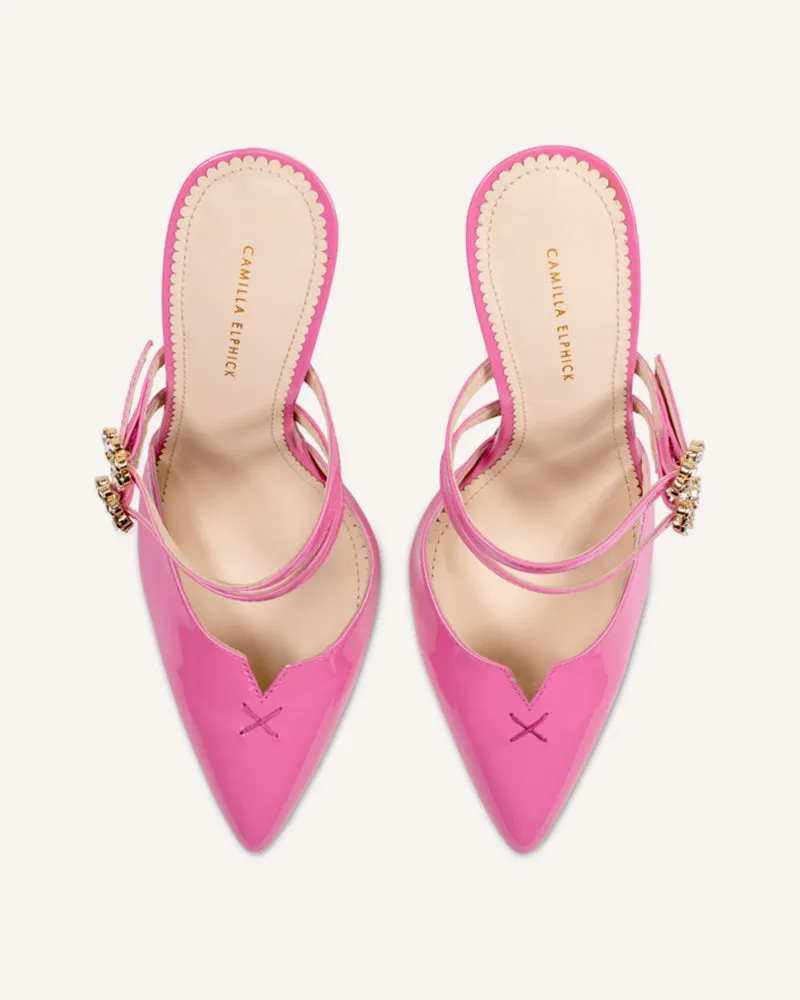 Natalie Pink High-Heel Mule