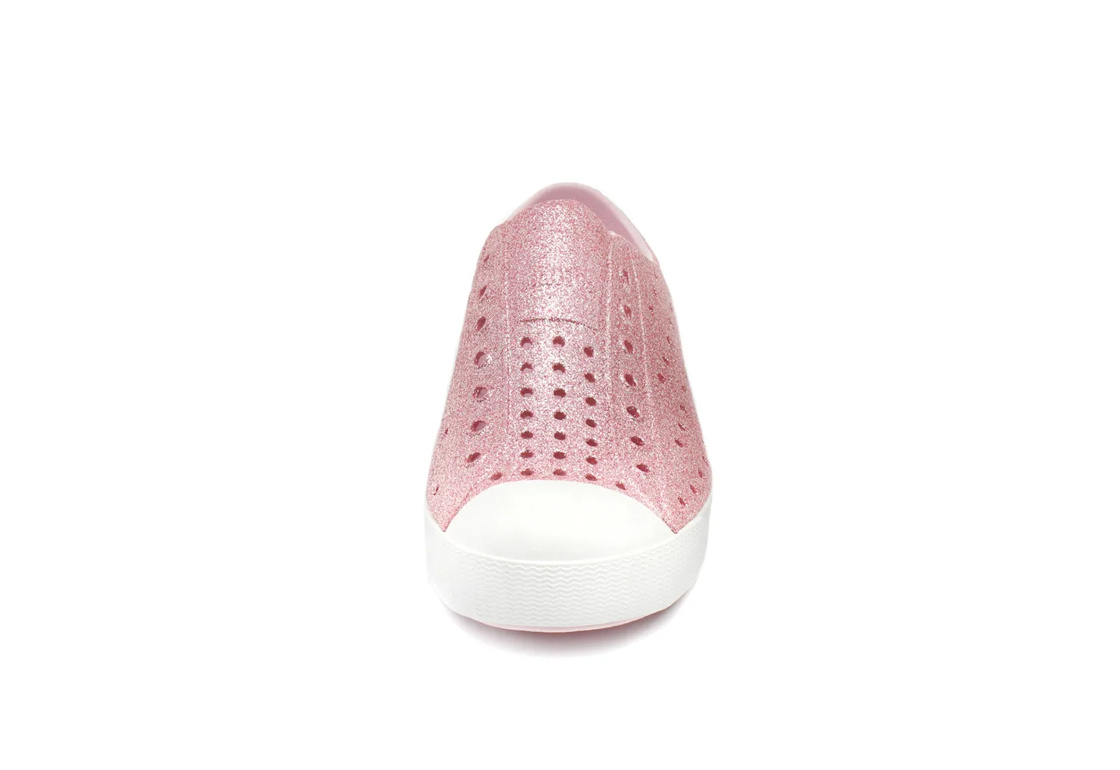 Native Junior's Jefferson Bling Sneaker - Milk Pink/Shell White 15100112-6805