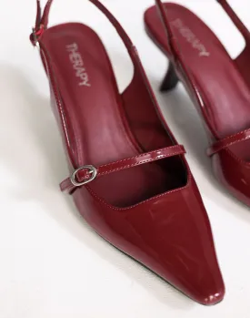 Parlour Heels (Cherry Patent) - By Therapy