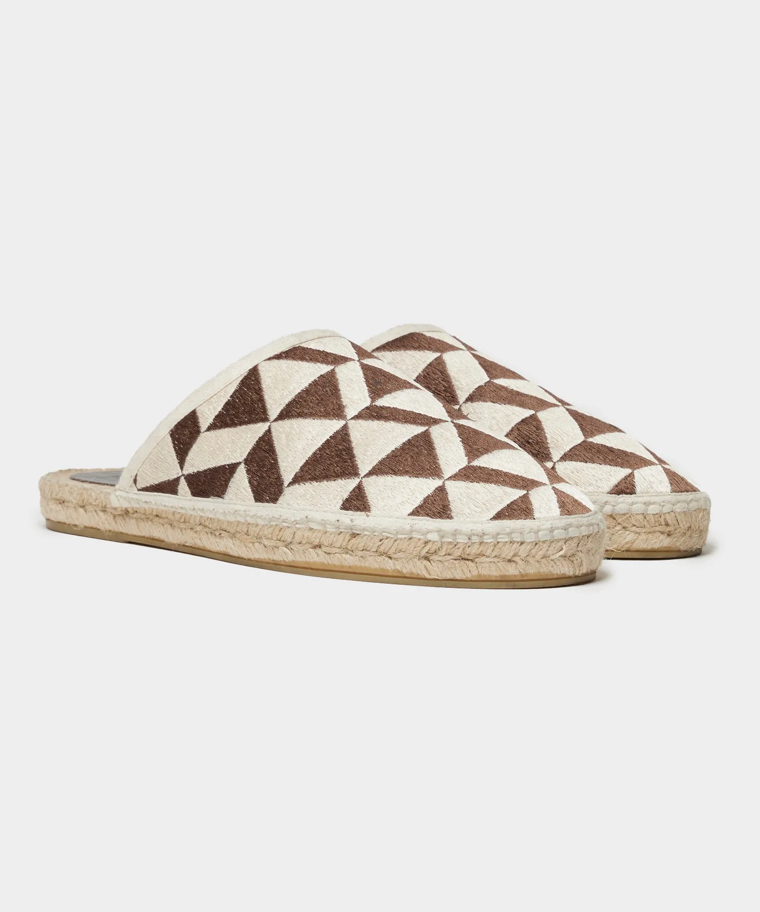 Patterned Espadrille Mule