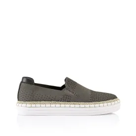 Queen Slip On Sneakers - Khaki Knit