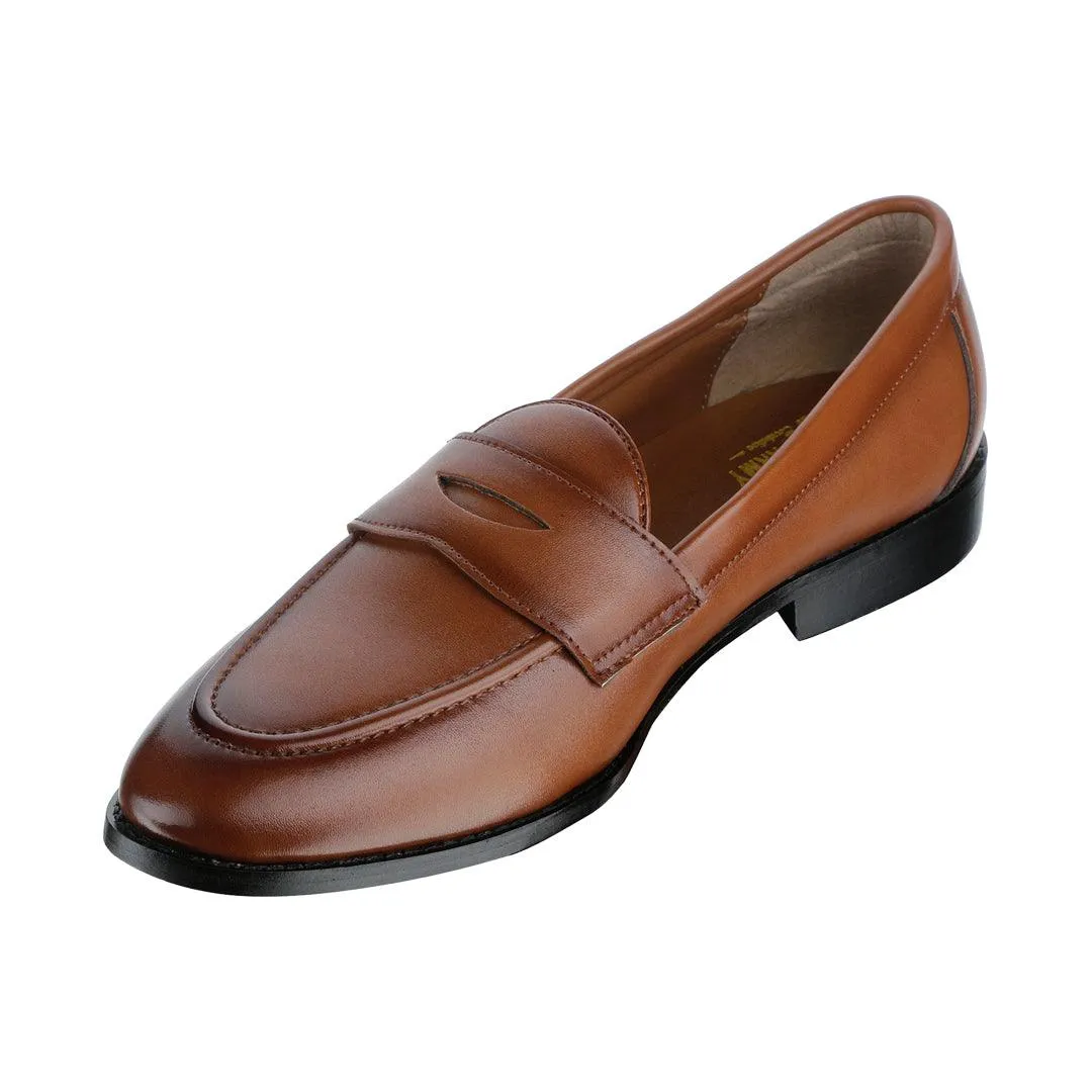 Siena Timeless Tan Classic Penny Loafers