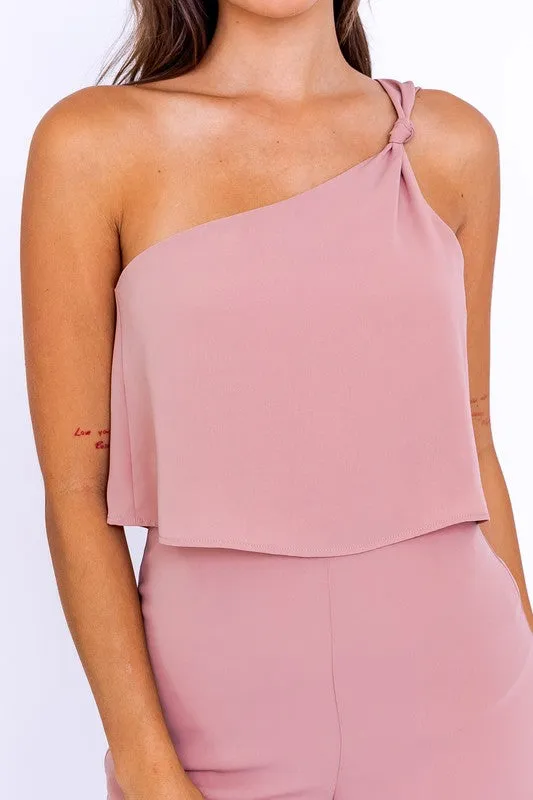 Solo Chic One Shoulder Romper