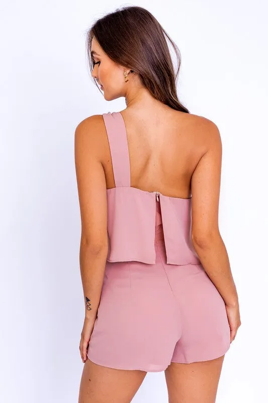 Solo Chic One Shoulder Romper