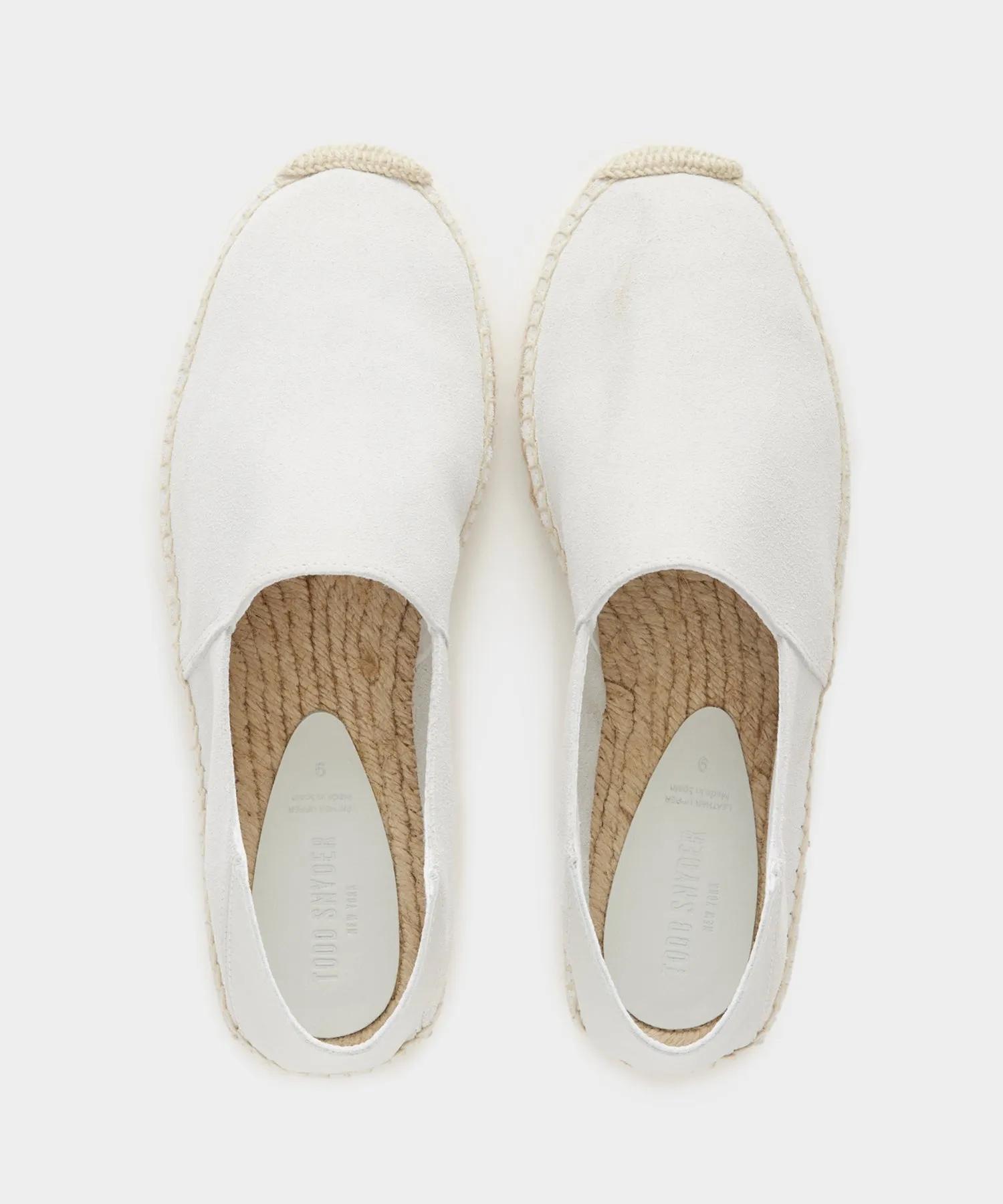 Suede Espadrille in Ivory