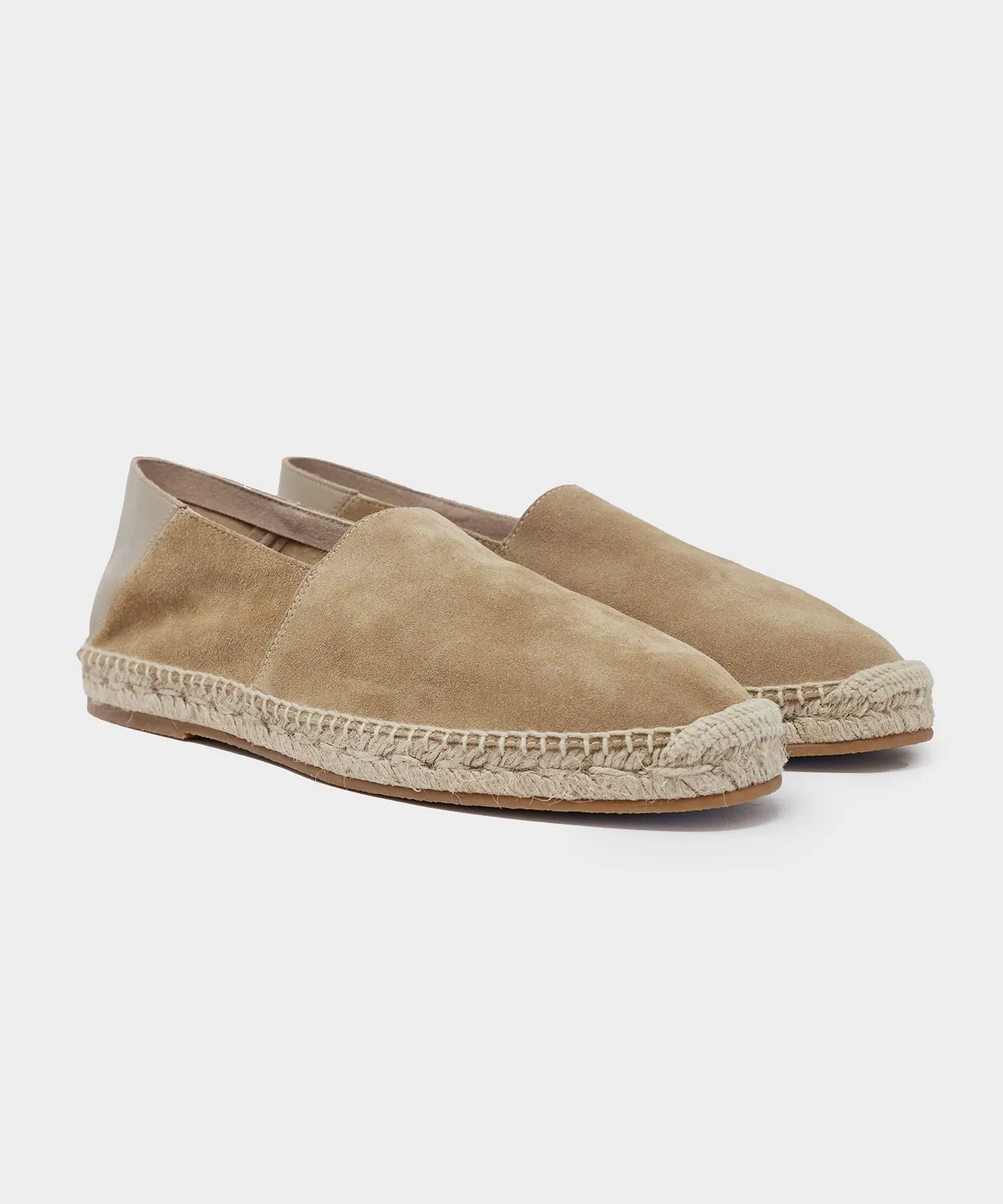 Suede Espadrille in Natural