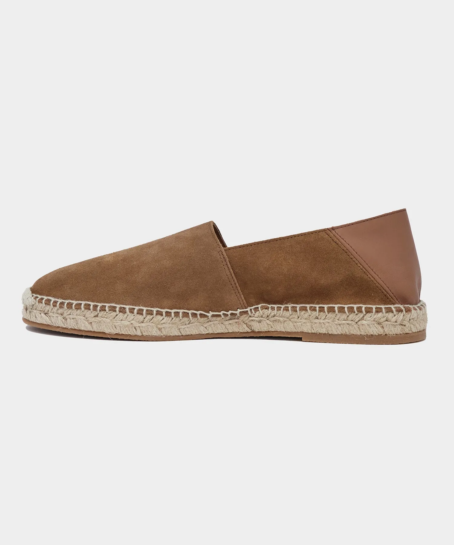 Suede Espadrille in Tobacco