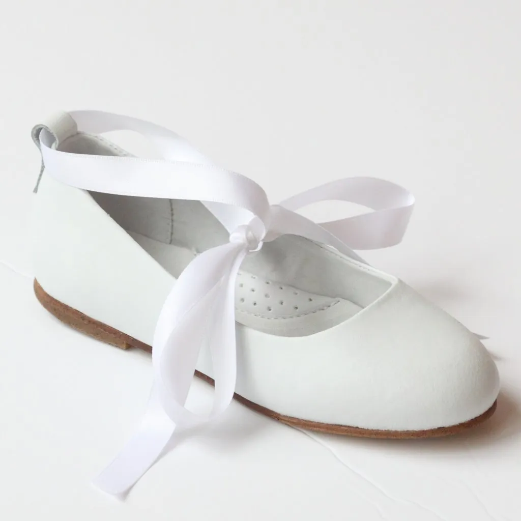 White Ballet Flats