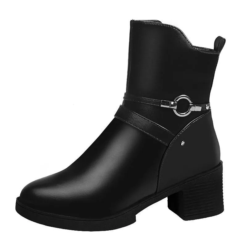 Women Gothic Ankle Boots Zip Punk Style Platform Shoes